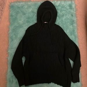 Zara knit sweater with hood.
